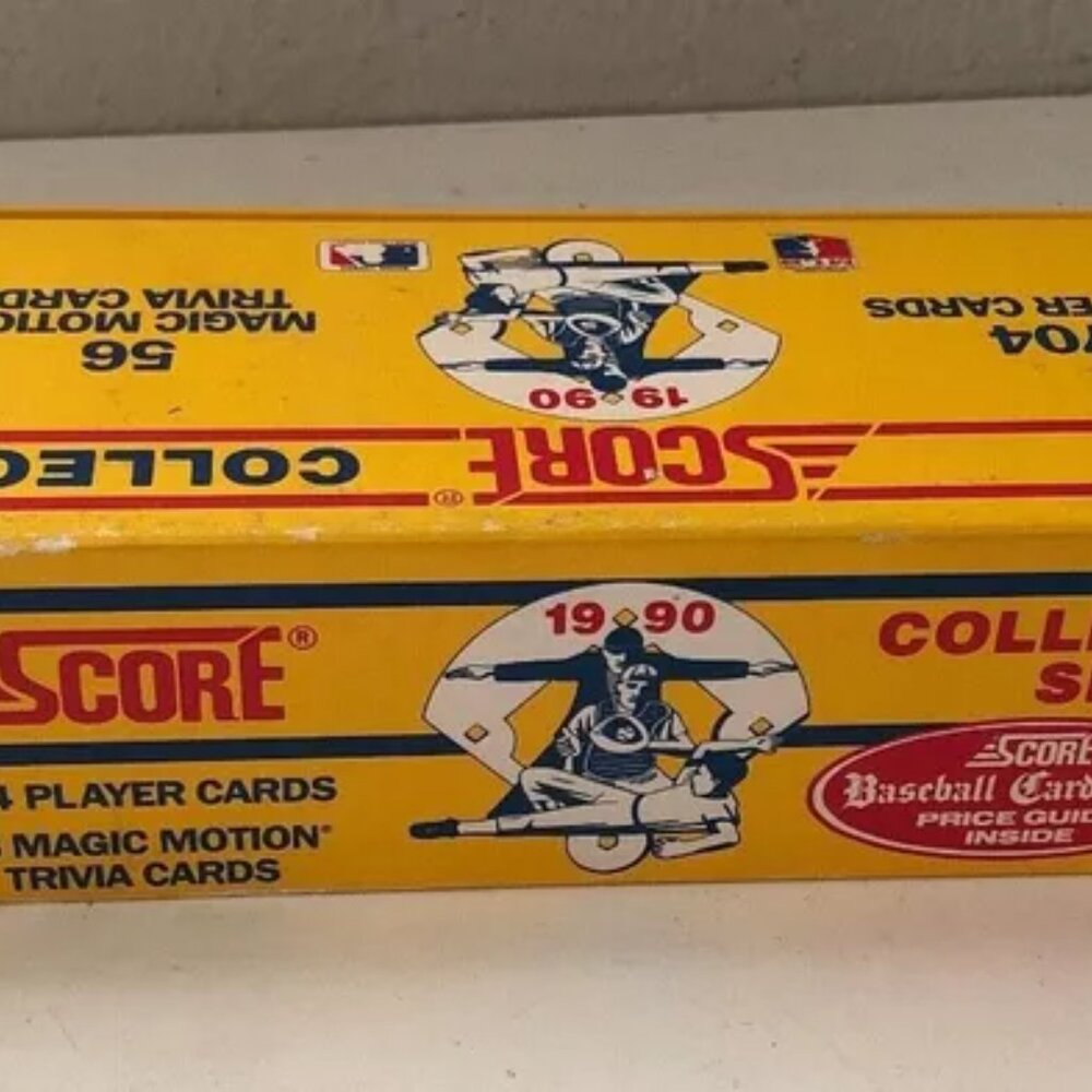 1990 Score Baseball Card Set including Magic Motion Trivia Cards Clean in Box - Picture 2 of 7